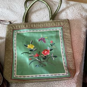 BEIJING DUN HUANG EMBROIDERED HANDBAG PU.. Vintage